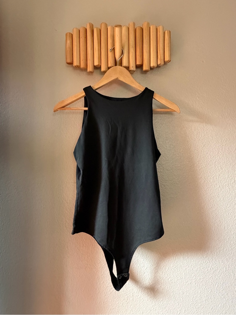 ReoRia Black Sleeveless Bodysuit